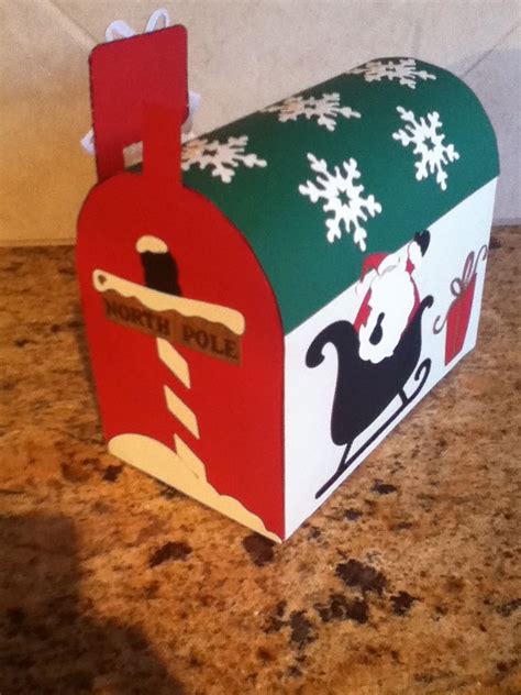 Another Cricut 3D Mailbox decorated for Christmas | Mailbox decor, Cricut crafts, Christmas crafts