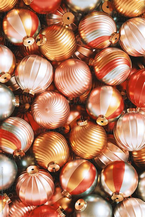 "Christmas Baubles Background" by Stocksy Contributor "Jakub And Jedrzej Krzyszkowski" - Stocksy