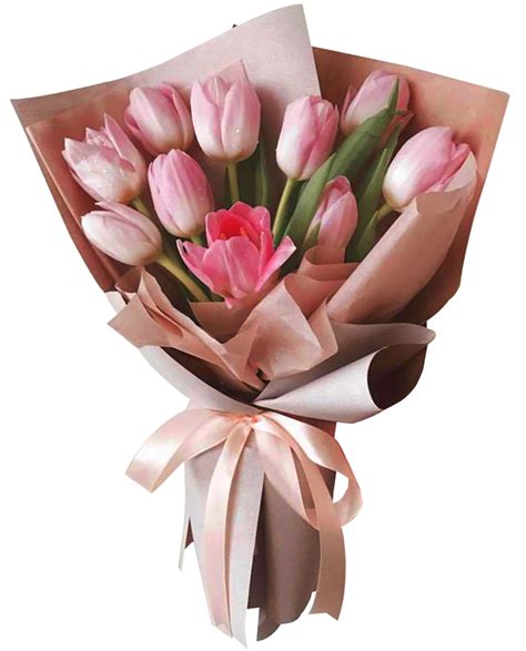 Buy 10 Pieces Pink Tulips Bouquet in Manila City Philippines