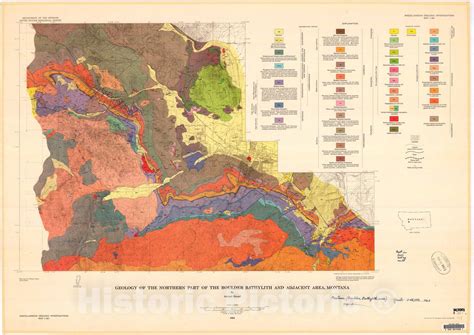 Map : Geology of the northern part of the Boulder bathylith [batholith ...