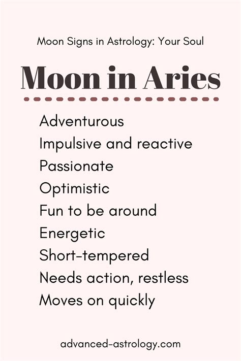 Moon in Aries Traits, Strengths, Weaknesses: Your Soul and Deep Urges ...