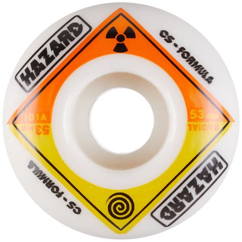 HAZARD WHEELS (JEU DE 4) 53MM BIO CS RADIAL WHITE