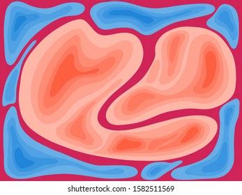 Red Blue Abstract Art Illustration Stock Vector (Royalty Free) 1582511569 | Shutterstock