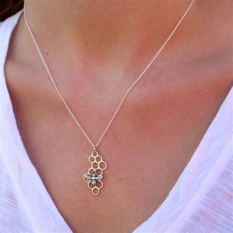 Bee Necklace - Etsy