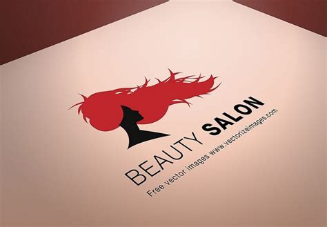 Beauty Salon Logo PSD Mockup Template - Templatefor
