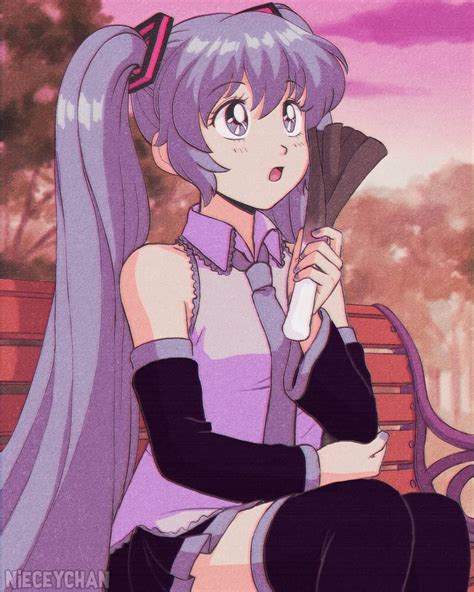 10 days left!! Here's my attempt at drawing Miku in a retro/90s anime ...