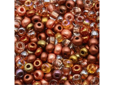 Czech Seed Beads 8/0 "Non Cents" Mix Copper (1 Ounce) - Newegg.com