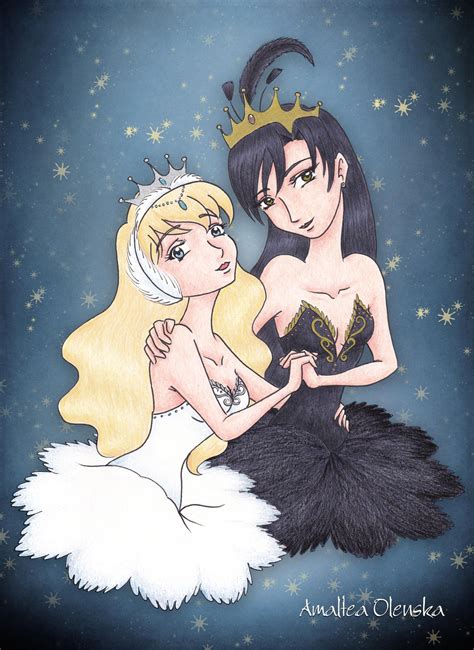 Odette and Odile by amaltea-olenska on DeviantArt