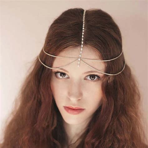 Fashion Women Lady Jewelry Gold Silver Color Tassel Multilayer Boho Head Chain H | eBay