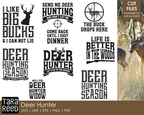 Deer Hunter Hunting SVG and Cut Files for Crafters | Etsy