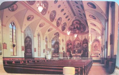 MONTANA PC ST IGNATIUS MISSION Church Interior Carignano Murals Jesuit Ross Hall $7.50 - PicClick