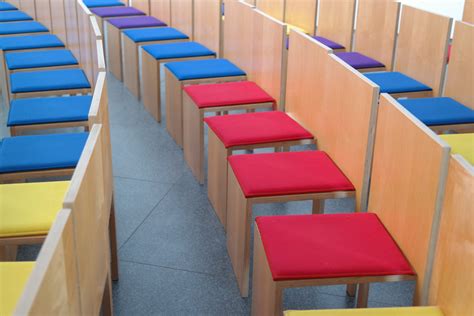 Free Images : structure, auditorium, seat, red, blue, rest, furniture, room, colorful, yellow ...