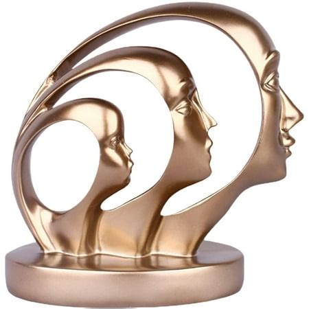 Abstract Human Face Sculpture Ponderer Face Art Statue Showpiece,Creative Abstract Figurine ...