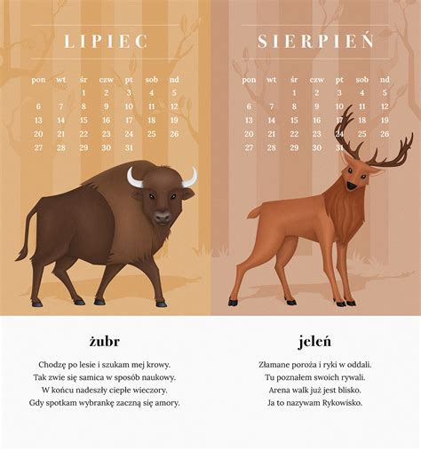 The nature calendar on Behance