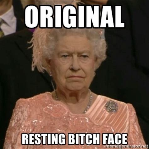 Queen of England Original | Resting Bitch Face | Know Your Meme