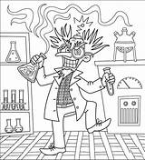 Scientist 9 Coloring Page  Free Printable Pages For Kids sketch template