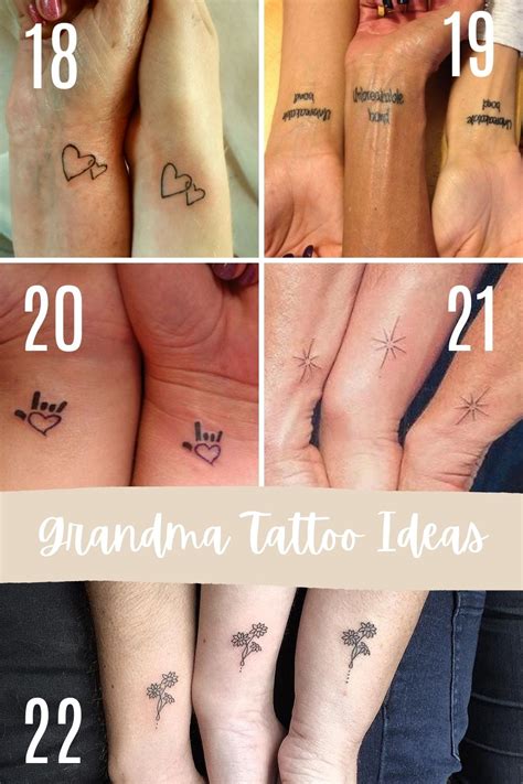 Grandmother And Granddaughter Matching Tattoos - Socialistcourier Blog