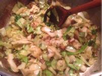 Sauteed CABBAGE and NOODLES * optional BACON * side dish or light main dish * - Cindy's ON-Line ...