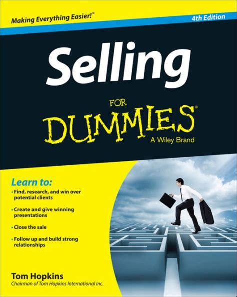 Selling For Dummies by Tom Hopkins, Paperback | Barnes & Noble®