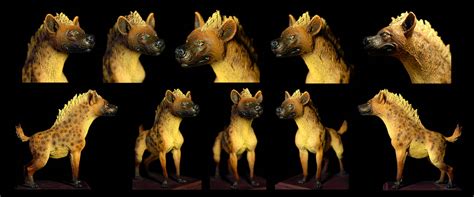 Hyena Sculpture: Painted by rgyoung on DeviantArt