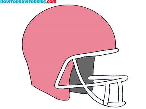 How to Draw a Football Helmet - Easy Drawing Tutorial For Kids