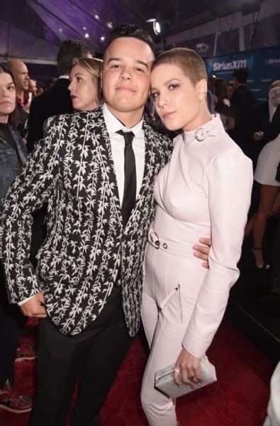 HALSEY • Halsey with her brother Sevian at the AMAs 2016.