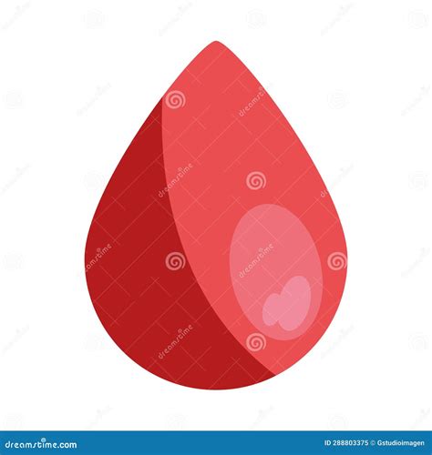 Blood drop illustration stock vector. Illustration of glossy - 288803375