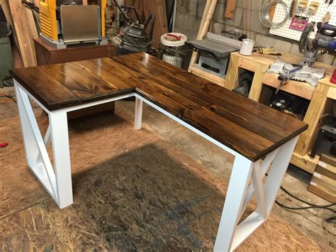 Wood L Shaped Desk Popular Business Grain Designs For Reclaimed Plan | Hot Sex Picture