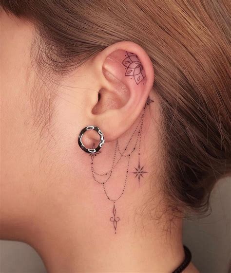 Cool Tattoos Behind Ear