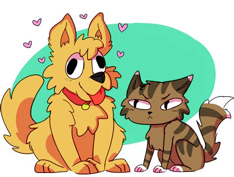 cat and dog by capricina on Newgrounds