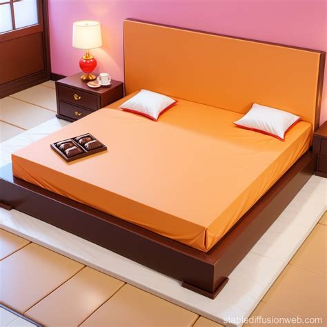 Chocolate Themed Bed Design | Stable Diffusion Online