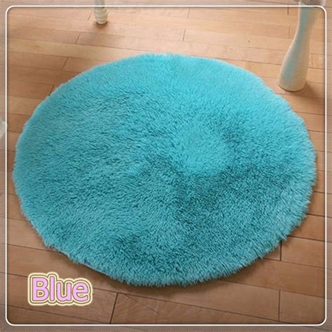 FUTATA Plush Shaggy Area Rugs Round Carpet Fluffy Small Floor Mat Circle Rugs Pad Indoor Anti ...