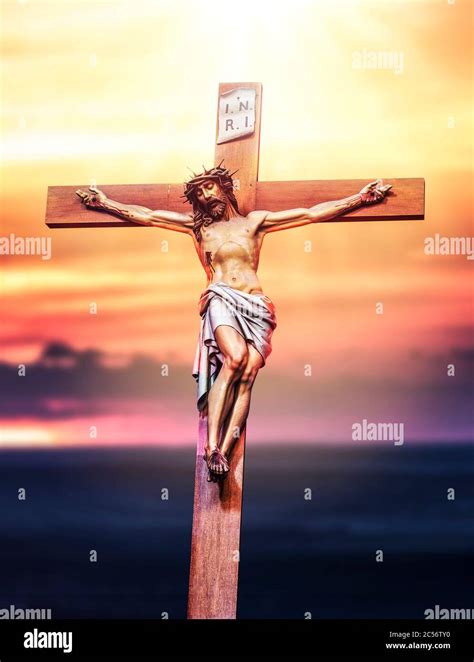 Jesus Christ crucifixion. Holy God Jesus sacrifice on cross ...