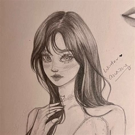 she’s the prettiest #art #artist #artoftheday #sketch #sketchbook #sketching #winter #fanart # ...