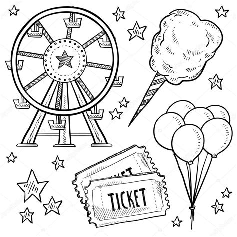 Amusement Park Drawing at GetDrawings | Free download