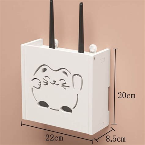 Wireless Router Rack Living Room Wall-mounted WiFi Storage Box Wall Decoration - Walmart.com