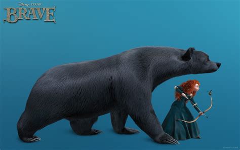 Merida and Bear - Brave - Mystery Wallpaper