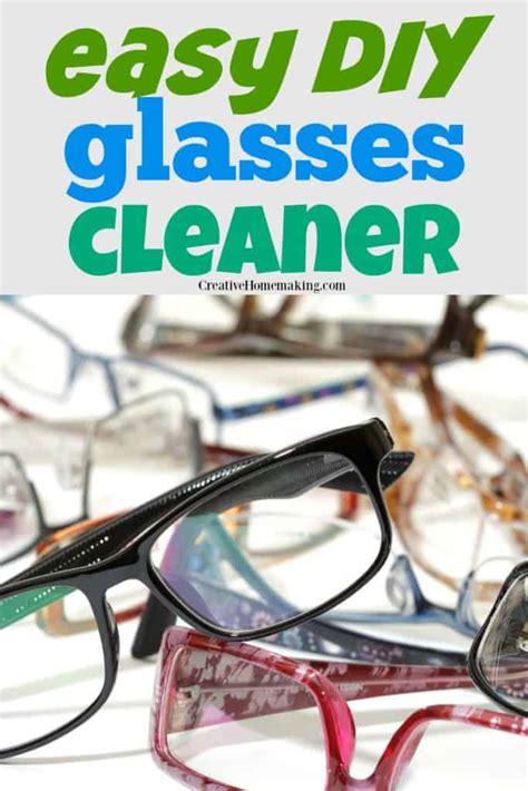 DIY Glasses Cleaner - Creative Homemaking