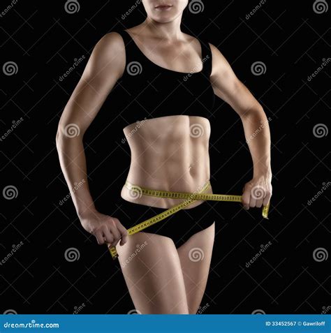 Beautiful Female Fitness Models Stomach, Torso And Abdominal Muscles. Royalty Free Stock ...