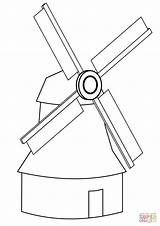 Simple Windmill coloring Page  Free Printable Coloring Pages sketch template
