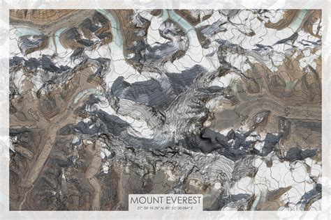 Mount Everest Topographic Map [2400x1600] : MapPorn