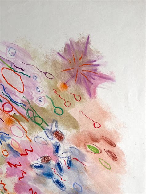 Elaine Kaufman Feiner - 1988 "Shooting Star" Watercolor and Pastel Abstract Drawing For Sale at ...