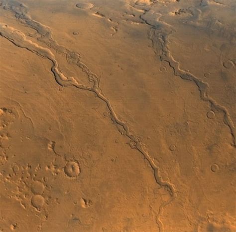 Ancient riverbeds from when water once flowed on Mars : r/spaceporn