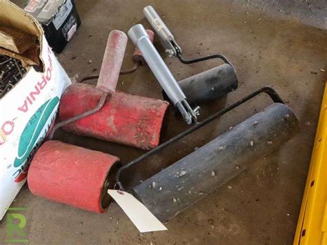 (4) Concrete Stamp Rollers - Roller Auctions