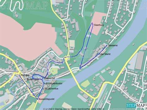 StepMap - saarburg - Landkarte für Deutschland