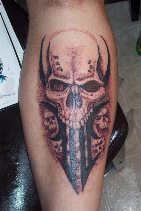 25 Cool Tribal Skull Tattoos | Only Tribal