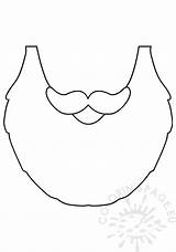 Santa Claus beard  Coloring Page sketch template