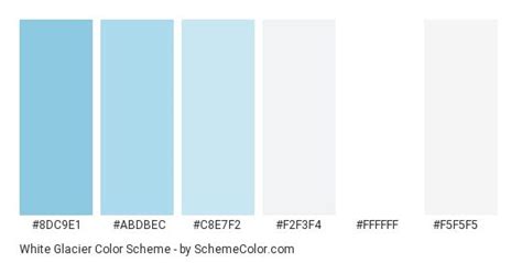 White Glacier Color Scheme » Blue | Color schemes, Blue color schemes, Colors name in english