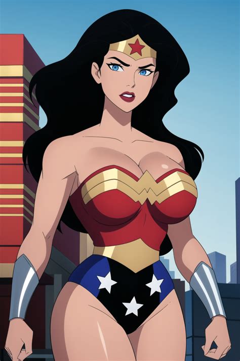 Wonder Woman / Justice League Unlimited style (3) by SuperHeroineAI on DeviantArt