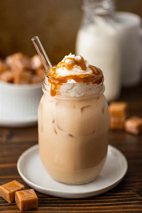 Iced Caramel Macchiato With Whipped Cream